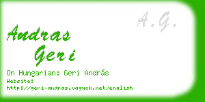 andras geri business card