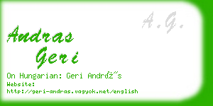 andras geri business card